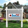 real estate sign frame with post bases